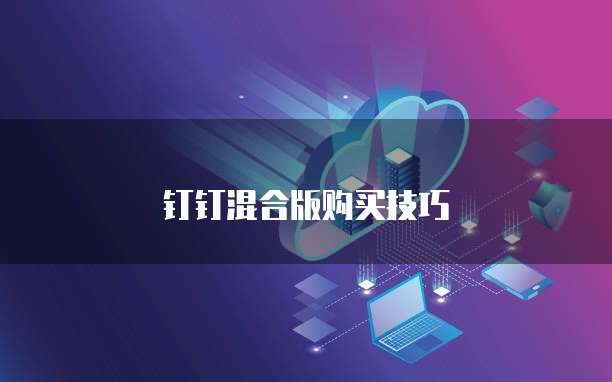 钉钉混合版购买技巧